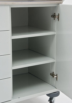 Столик   анестезиолога,каркас - полимерн. окраска, столешница нерж