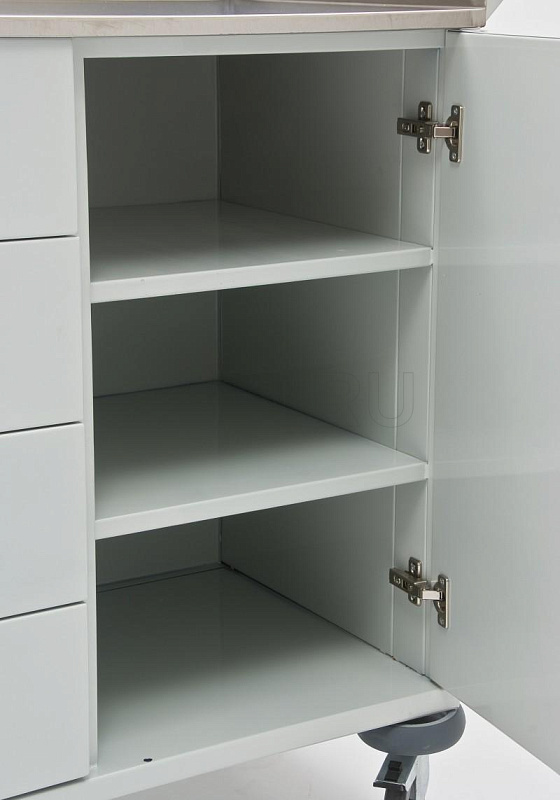 МЕТ AR-45 Столик   анестезиолога,каркас - полимерн. окраска, столешница нерж MET