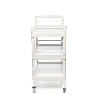 Стол манипуляционный пластиковый с трёхсторонними боковыми ограждениями