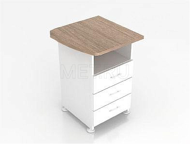 МЕТ Modern М23 Левосторонний топ приставной тумбы МЕТ