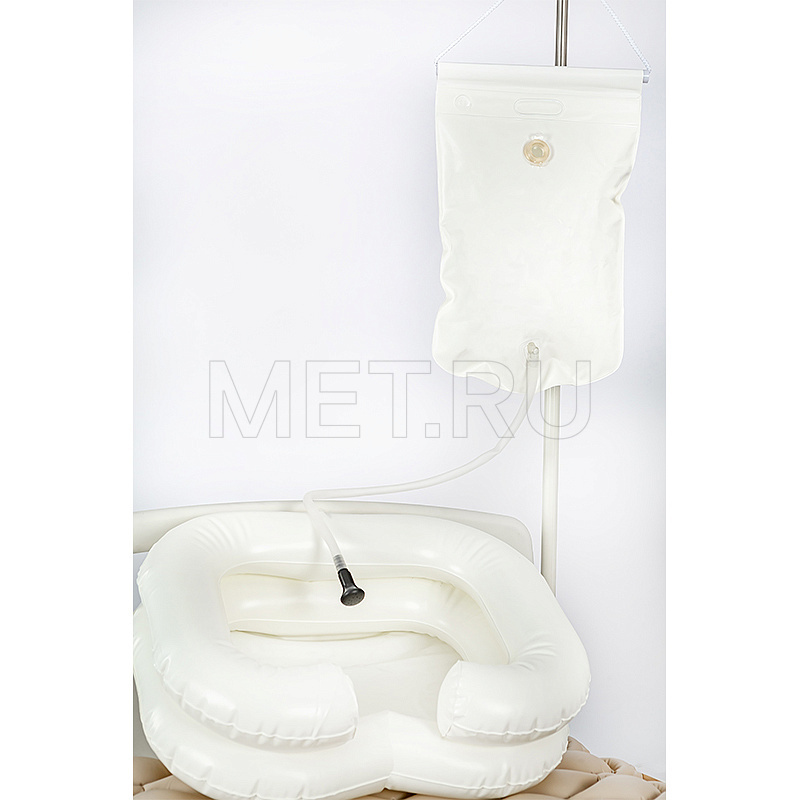 MET STANDARD Ванночка для мытья головы надувная с душем и насосом MET