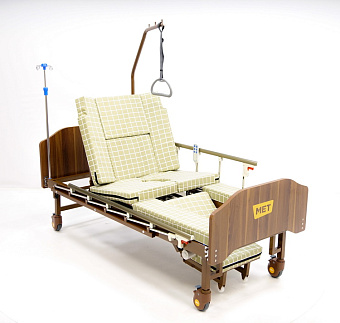 Кровать функциональная медицинская с электроприводом, с положением кардиокресло, с туалетом
