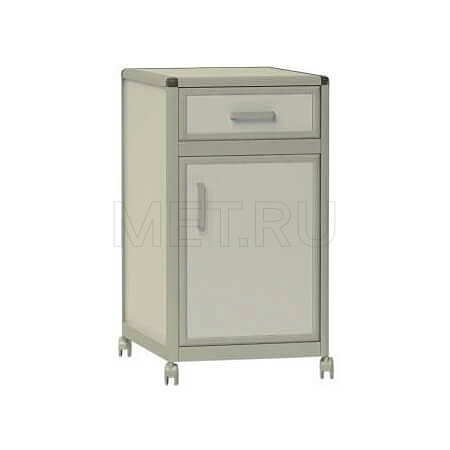 Тумба лабораторная с выдвижным ящиком и отделением с дверцей ТЛп.05.00 ПЛАСТИК Тумба лабораторная с выдвижным ящиком и отделением с дверцей