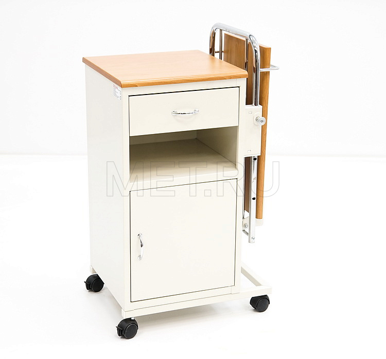 KL1-В Тумба металлическая с топом и откидной столешницей из ламината