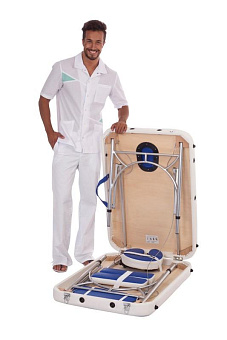 Складной массажный стол с алюминиевым каркасом