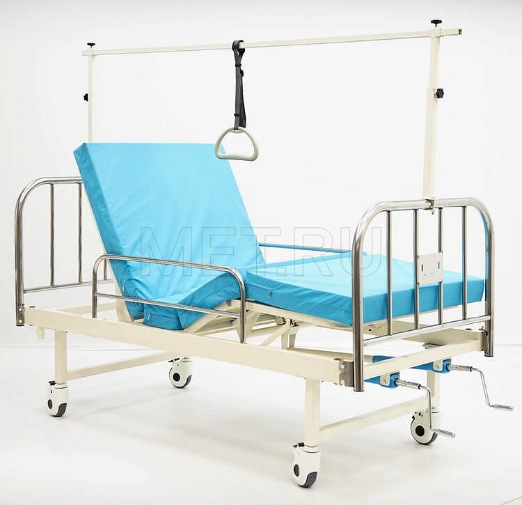 КФО-01  полная комплектация Медицинская функциональная кровать с поднимающимся изголовьем