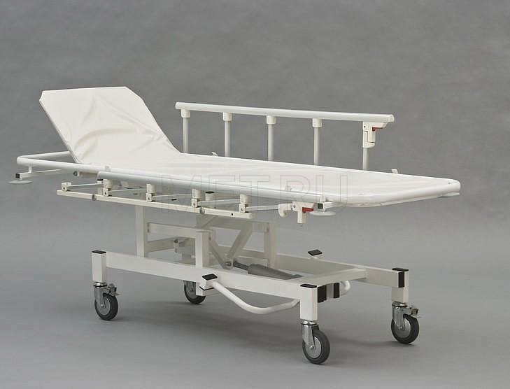 ТПБВ-02 Тележка для перевозки больных с гидроподъемником, матрас съемный
