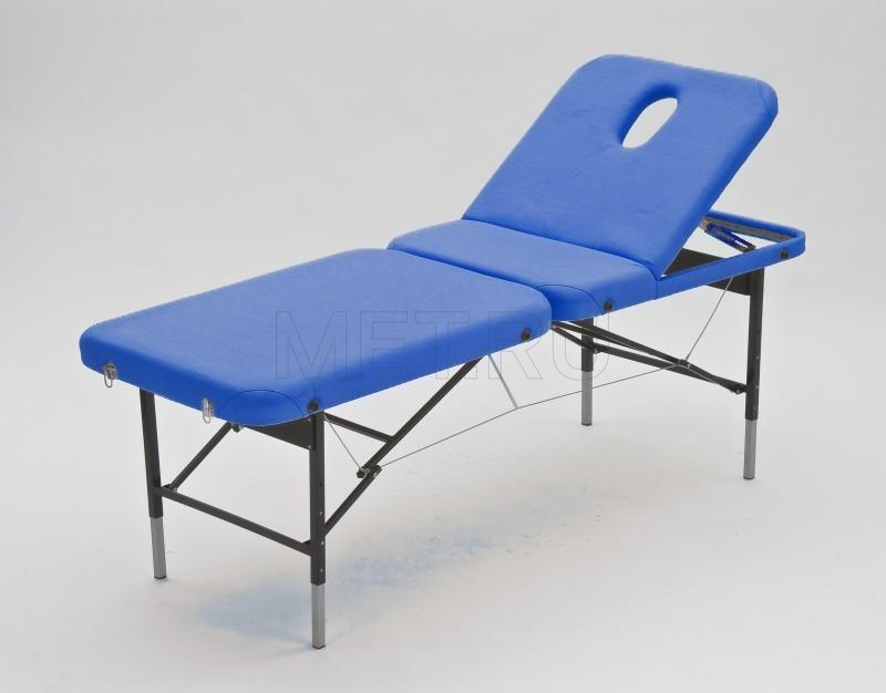 Wendermann Steel 02 (JFST02) Удлиненный до 195 см раскладной массажный стол на стальном каркас, синий от производителя