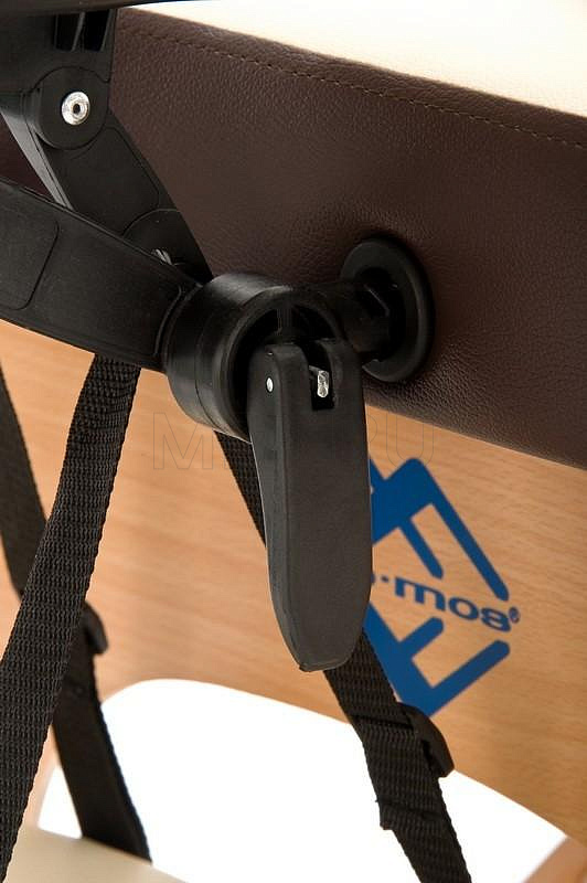 JF-AY01 Стол массажный переносной на деревянном каркасе, кремовый/коричневый MET