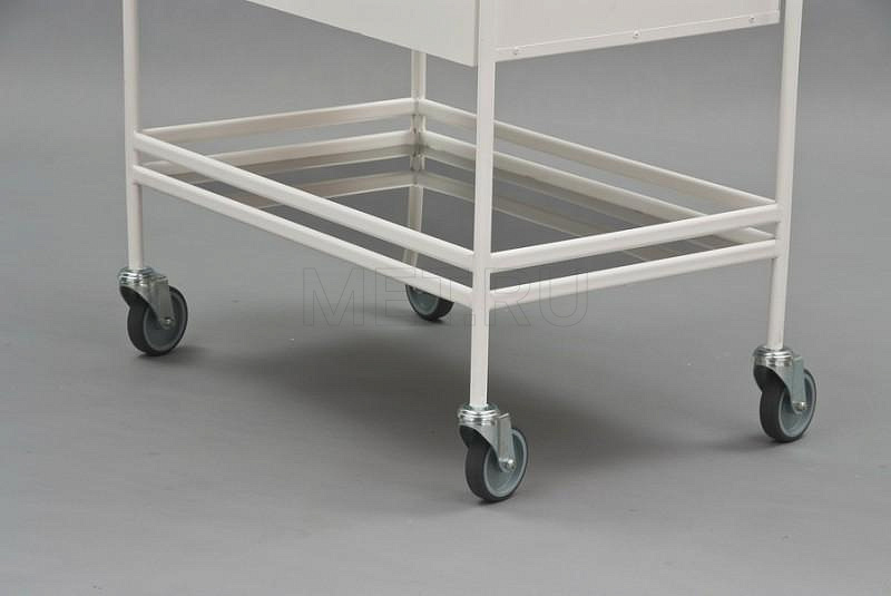 МСК-549-01 (СМ549-02-МС) Столик манипуляционный, каркас из металлического профиля, полки Нерж. МЕТ