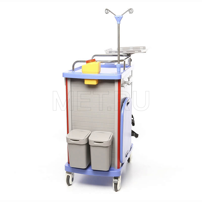 МЕТ ТP-500 Тележка реаниматолога для внутрибольничной скорой помощи MET