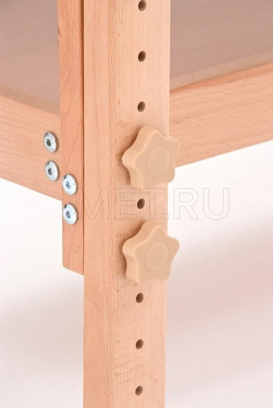 WOOD FIX-1A (JFAL01-F) Стол массажный стационарный с рамой из бука, бежевый МЕТ