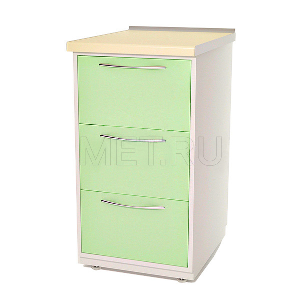 МЕТ AR-21 Сталь в полимерном покрытии Тумба с тремя выдвижными ящиками и задней отбортовкой от производителя