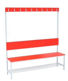 Скамья односторонняя с полкой под обувь ЛДСП