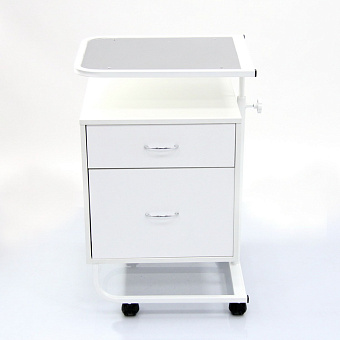 Тумба-стол прикроватный с поворотной столешницей (столешница - нержавейка)