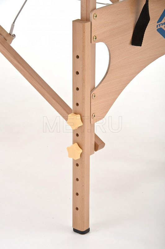 JF-AY01 3-х секционный массажный стол складной из дерева Крем/Коричневый