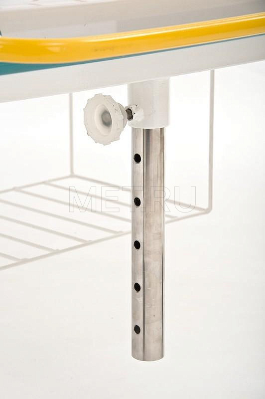 КМФД-7310 Бирюза прозр. Кровать 2-х секционная детская с регулировкой высоты и наклона ложа МЕТ