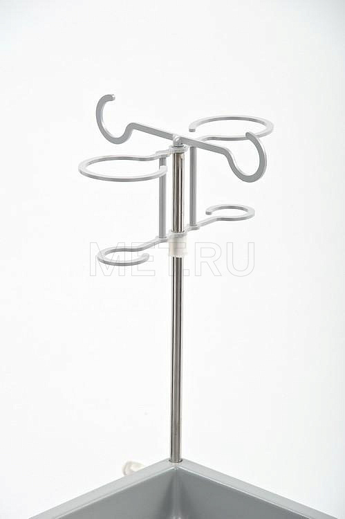 ТММ-0203 Широкий стол анестезиолога - тумба с выдвижными ящиками и дверцей