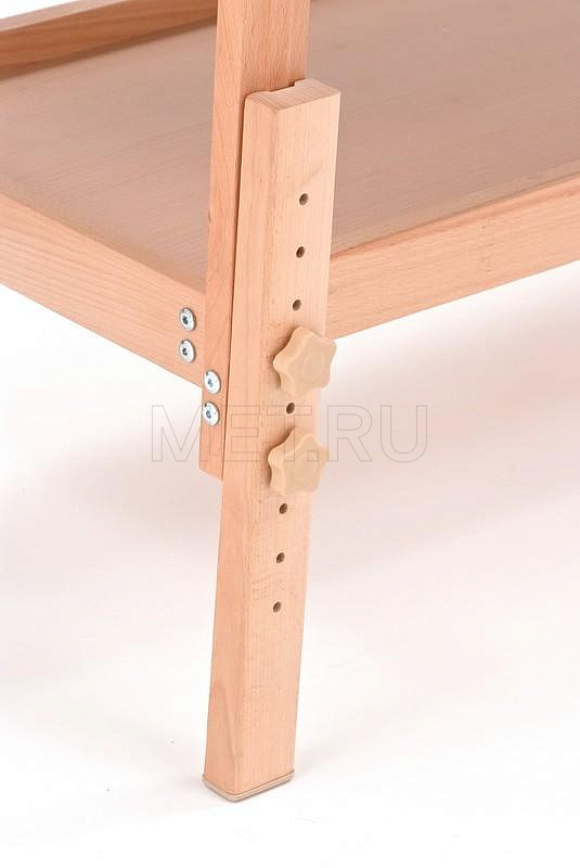 WOOD FIX-1A (JFAL01-F) Стол массажный стационарный с рамой из бука, бежевый MET