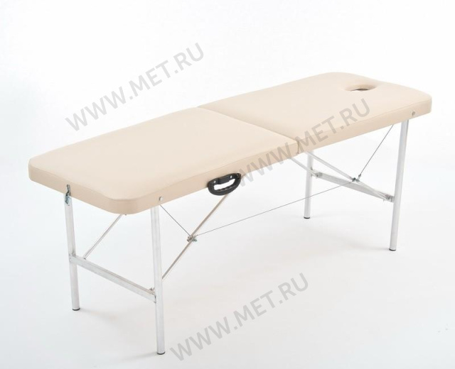 модель Эконом с вырезом Массажный стол складной с фиксированной высотой, легкий, бежевый от производителя