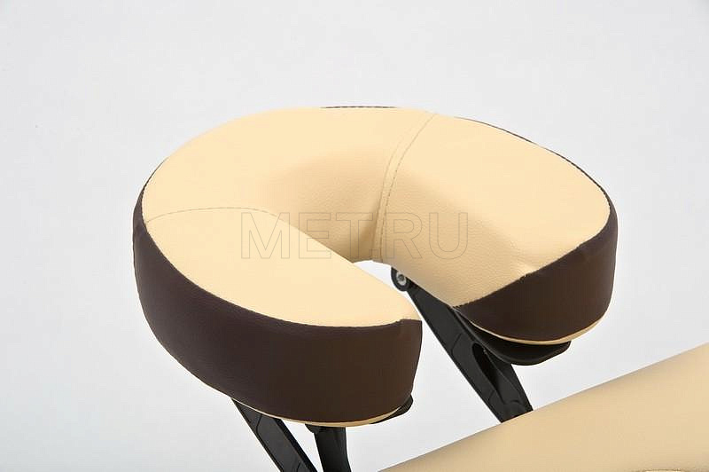 JF-AY01 Стол массажный раскладной на деревянном каркасе, бежево-коричневый МЕТ