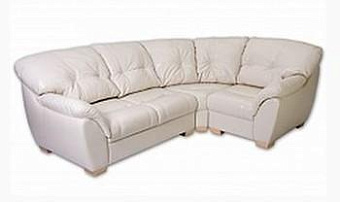 Диван угловой в обивке из экокожи 1 категории