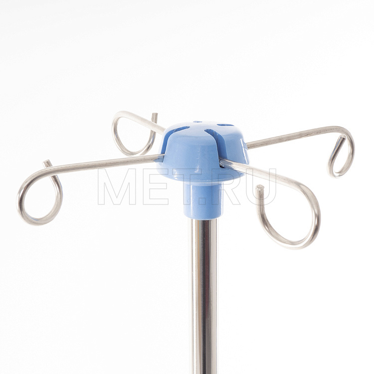 МЕТ F01 Инфузионная стойка-штатив  с ручкой и  столиком для аппаратуры MET