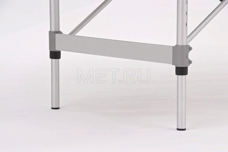 JFAL02 Складной двухсекционный массажный стол на алюминиевом каркасе, синий МЕТ