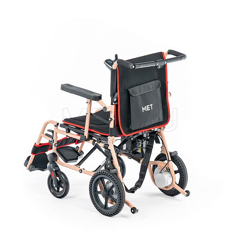 MET Compact 15+ Суперлегкая инвалидная электроколяска с регулируемой спинкой и пультом ДУ MET