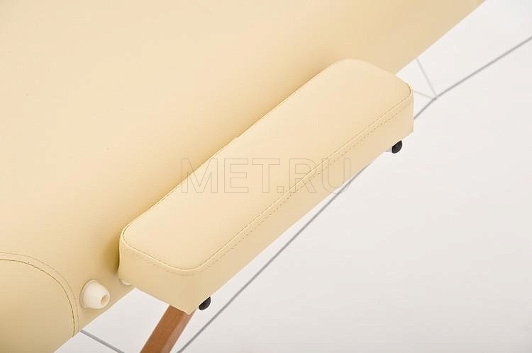 JF-AY 01 Массажный стол переносной трёхсекционный на деревянном каркасе, бежевый MET