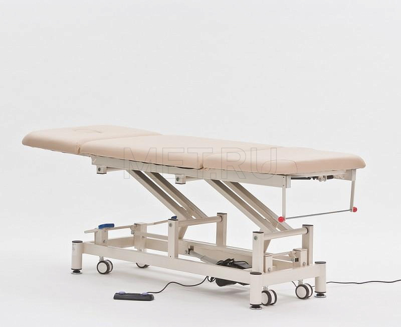Wendermann Steel 9 Type 2 Бежевый Стол массажный перевязочный трехсекционный с электроприводом МЕТ