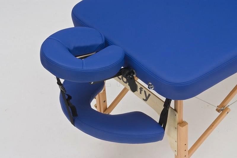 Wendermann Wood Advanta Складной массажный стол с рамой из бука, синий - серия Professional MET