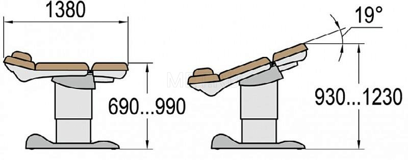 КГМ-3П Кресло гинекологическое МЕТ