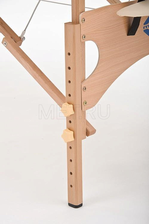 JF-AY 01 Массажный стол переносной трёхсекционный на деревянном каркасе, кремовый