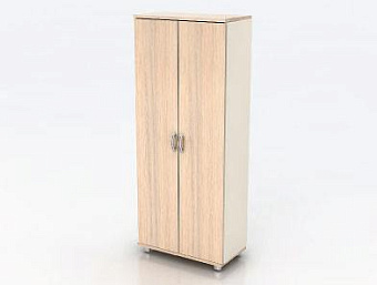 Высокий закрытый стеллаж с одной парой дверей (855*442*2076)
