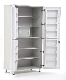 Аптечный шкаф для медикаментов с металлическим трейзером, серия "Бест"