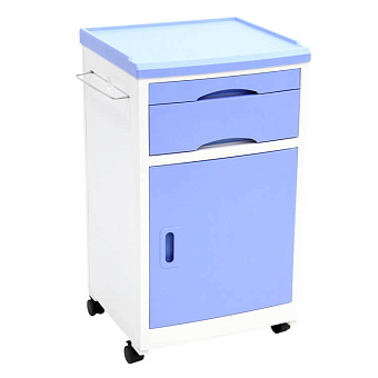 Тумбочка прикроватная пластиковая с выдвижным столиком