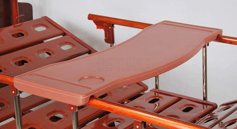 для кроватей серий  MET Надкроватный столик, коричневый, пластик MET