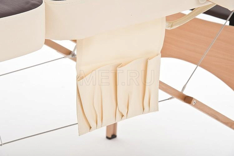 Wendermann Wood 02 Стол массажный переносной трёхсекционный, деревянный, коричнево-кремовый от производителя