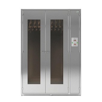 Шкаф для хранения десяти  эндоскопов, с продувкой и сушкой каналов, нерж.