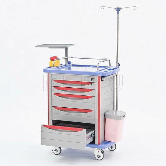 МЕТ ТP-520 Стол для экстренной реанимации с большим ящиком внизу от производителя