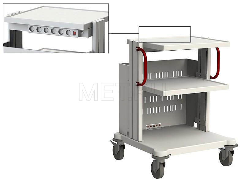 SA-1 Стойка медицинская для аппаратуры, с выдвижным ящиком MET