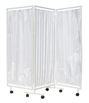 Ширма трёхсекционная с тканевым заполнением