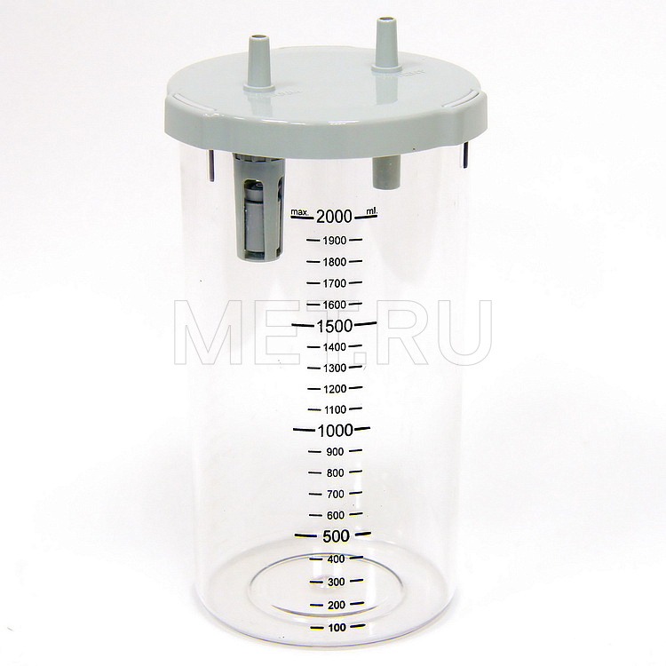 Емкость-сборник, объем 2 литра ПА-2 Pro (с катетерами) Портативный отсасыватель (аспиратор)  медицинский, для домашнего пользования от производителя