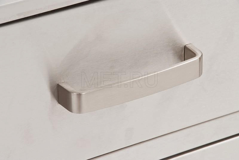 МЕТ AR-19 Стол анестезиолога нерж.сталь, на колесах ящик-дверь, с ручкой от производителя