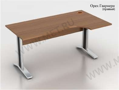 Стол на металлокаркасе СМ13.11П (правый) Криволинейный стол МЕТ Лугано от производителя