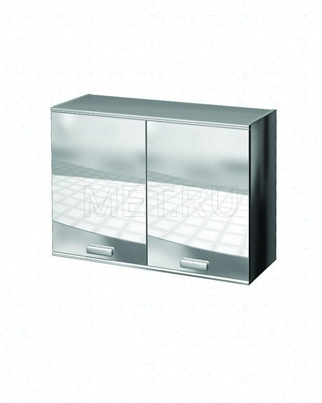 AT-S36 Тумба навесная двухстворчатая НЕРЖ. Ширина 100 см, глубина 35 см, высота 46.6 см от производителя