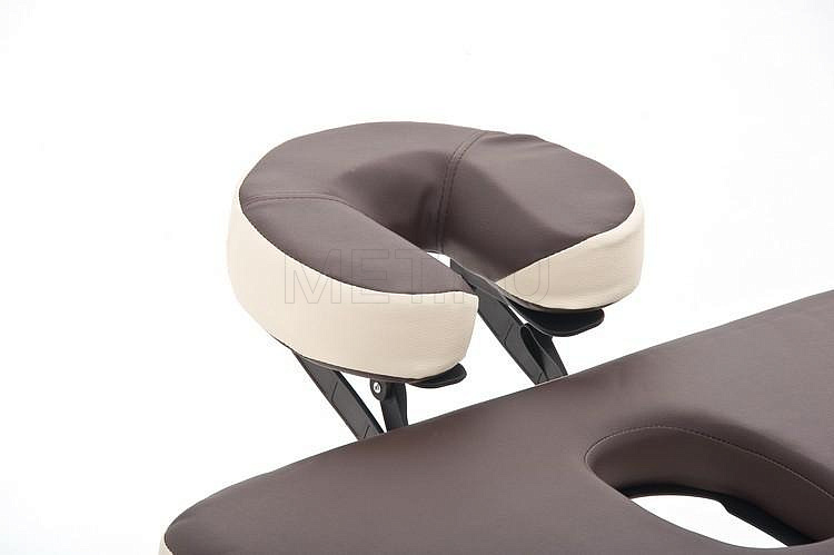 Wendermann Wood 02 Стол массажный переносной трёхсекционный, деревянный, коричнево-кремовый MET