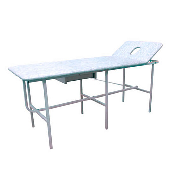 Кушетка массажная с лицевым вырезом в подголовнике и выдвижным ящиком