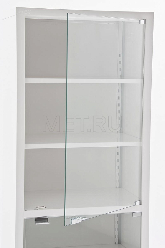 МЕТ ВАЛЕНТИЯ 1СС Шкаф-витрина медицинский, с антибактериальной окраской, разборный MET